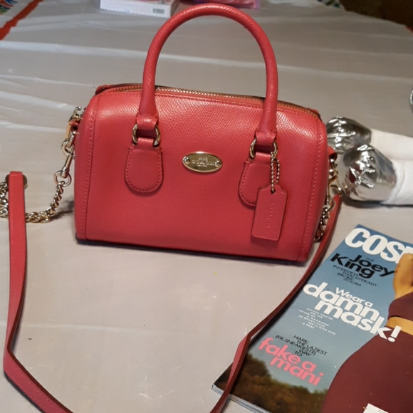 Coach Handbags - Coach crossbody hot pink